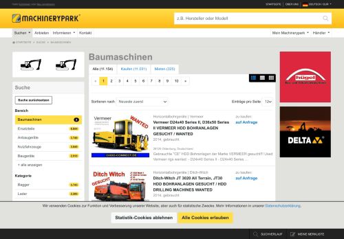 
                            8. Gebrauchte Baumaschinen bei MachineryPark.com