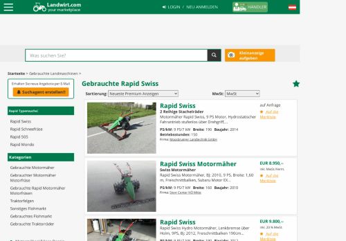 
                            2. Gebrauchte Rapid Swiss - Landwirt.com