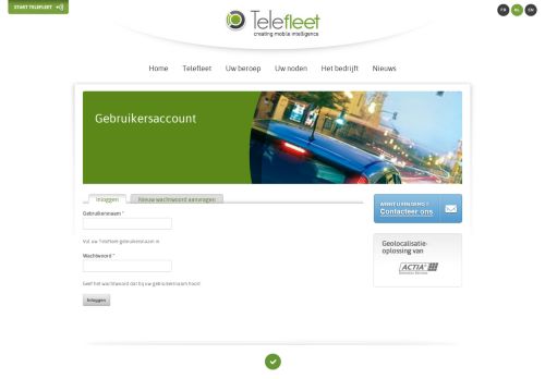 
                            3. Gebruikersaccount | Telefleet