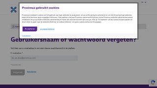 
                            12. Gebruikersnaam of wachtwoord vergeten? - Proximus