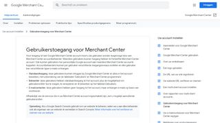 
                            6. Gebruikerstoegang voor Merchant Center - Google Support
