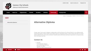 
                            11. GED / Alternative Diploma