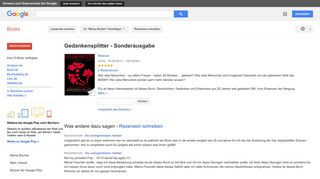 
                            3. Gedankensplitter - Sonderausgabe