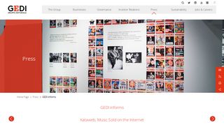 
                            10. GEDI Gruppo Editoriale: Kataweb, Music Sold on the Internet