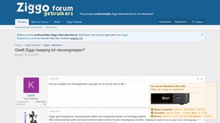 
                            7. Geeft Ziggo toegang tot nieuwsgroepen? | Ziggo Gebruikersforum