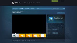 
                            12. Geekbench 3 on Steam