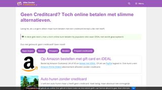 
                            11. Geen Creditcard? Toch online betalen!