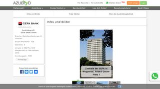 
                            12. GEFA BANK GmbH als Ausbilder: Ausbildungsplätze, Infos und mehr ...