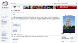 
                            4. GEFA Bank – Wikipedia