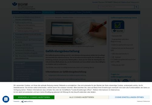 
                            6. Gefährdungsbeurteilung — BGHW-Website - Die BGHW