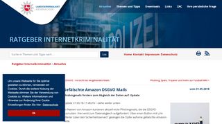 
                            8. Gefälschte Amazon DSGVO Mails - Der Ratgeber Internetkriminalität ...