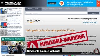 
                            6. Gefälschte Amazon Webseite • mimikama