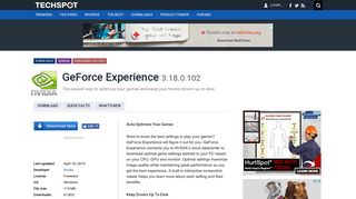 
                            10. GeForce Experience 3.17.0.126 Download - TechSpot
