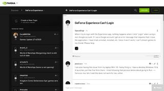 
                            1. GeForce Experience Can't Login - GeForce Forums