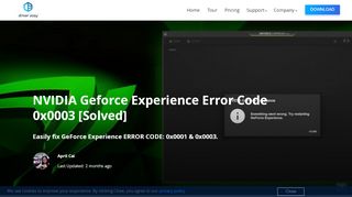 
                            1. GeForce Experience: Something went wrong. Try restarting GeForce ...