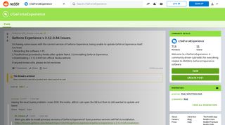 
                            7. Geforce Experience v 3.12.0.84 Issues. : GeForceExperience - Reddit