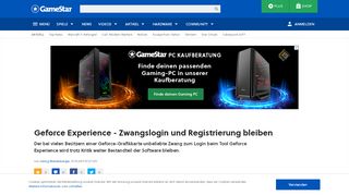 
                            13. Geforce Experience - Zwangslogin und Registrierung bleiben ...