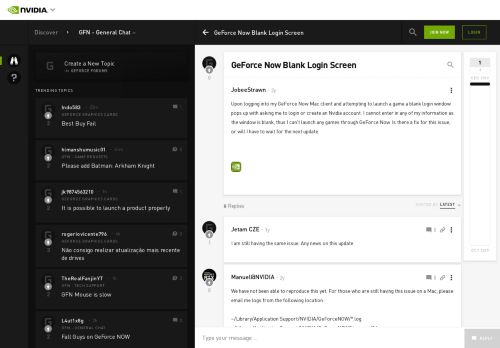 
                            3. GeForce Now Blank Login Screen - GeForce Forums