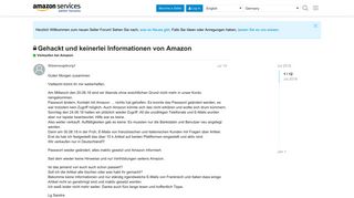 
                            5. Gehackt und keinerlei Informationen von Amazon - Verkaufen bei ...