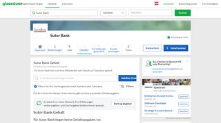 
                            10. Gehalt bei Sutor Bank | Glassdoor.at