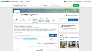 
                            6. Gehälter bei Sealed Air Corporation | Glassdoor.de