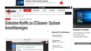 
                            1. Geheime Kniffe zu CCleaner: System beschleunigen - Bilder ...