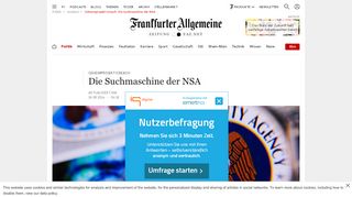 
                            1. Geheimprojekt Icreach: Die Suchmaschine der NSA - FAZ