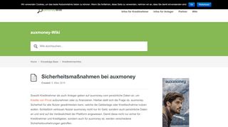 
                            13. Geht auxmoney sicher mit den Daten um? » auxmoney wiki