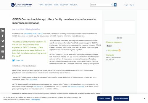 
                            11. GEICO Connect mobile app offers family members shared access to ...