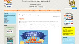 
                            11. Gekkengoud: nieuw: de Gekkengoud Jackpot | Geld verdienen met ...