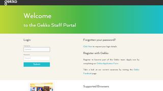 
                            2. Gekko Staff Portal | Login