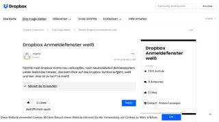 
                            1. Geklärt: Betreff: Dropbox Anmeldefenster weiß - Dropbox Community ...