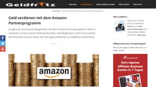 
                            4. Geld verdienen mit dem Amazon-Partnerprogramm