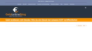 
                            1. Geld verdienen mit Ebooks: Wie du ein Ebook bei Amazon KDP ...