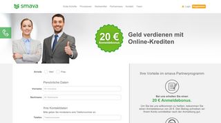 
                            6. Geld verdienen mit Online-Krediten - smava Kredit Partnerprogramm