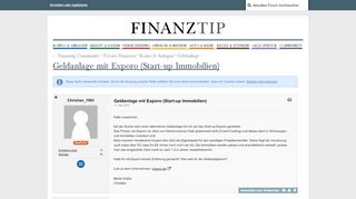 
                            11. Geldanlage mit Exporo (Start-up Immobilien) - Geldanlage ...