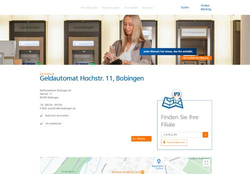 
                            5. Geldautomat Raiffeisenbank Bobingen eG,Hochstr. 11 - Volksbank ...