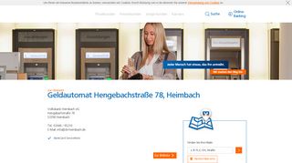 
                            9. Geldautomat Volksbank Heimbach eG,Hengebachstraße 78 ...