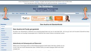 
                            7. Geldmarie - Own Austria mit Standortfonds
