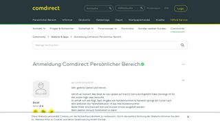 
                            2. Gelöst: Anmeldung Comdirect Persönlicher Bereich - comdirect