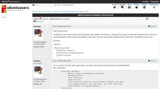 
                            7. [gelöst] Apache2 akzeptiert .htaccess nicht › Programme › Ubuntu ...