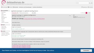 
                            11. [gelöst] Autologin in Lightdm konfigurieren - debianforum.de