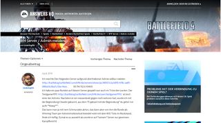 
                            5. Gelöst: Bf4 Server / Admin melden - Answer HQ