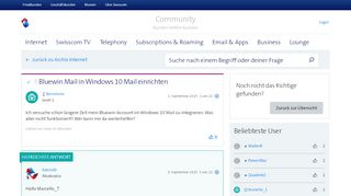
                            13. Gelöst: Bluewin Mail Account in Windows 10 Mail integriere ...