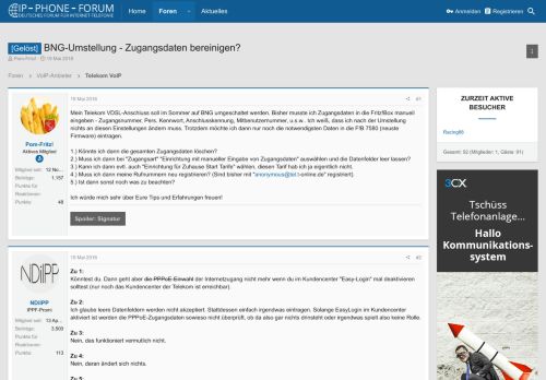 
                            8. [Gelöst] - BNG-Umstellung - Zugangsdaten bereinigen? | IP Phone Forum