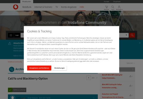
                            4. Gelöst: CallYa und Blackberry-Option - Vodafone Community