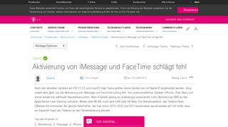 
                            10. Gelöst: Community | Aktivierung von iMessage und FaceTime schlägt ...