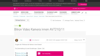 
                            4. Gelöst: Community | Bitron Video Kamera innen AV7210/11 – Seite 4 ...