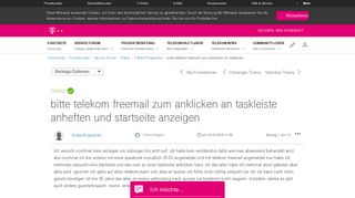 
                            5. Gelöst: Community | bitte telekom freemail zum anklicken an taskleiste ...