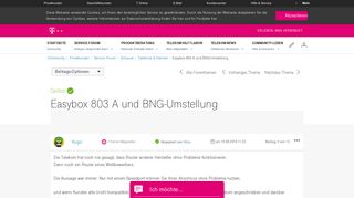 
                            4. Gelöst: Community | Easybox 803 A und BNG-Umstellung – Seite 2 ...